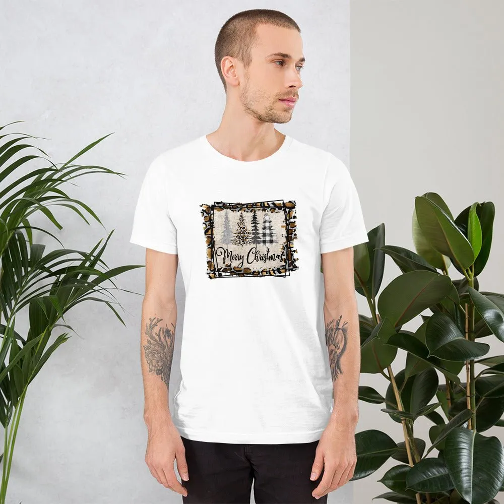 Merry Christmas Leopard Trees T-Shirt