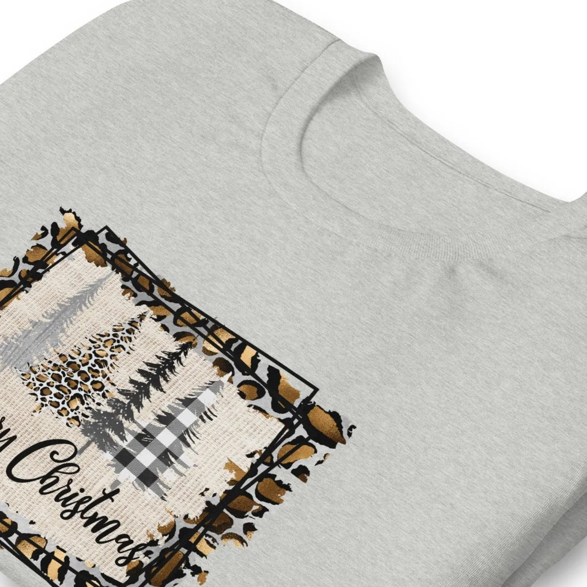 Merry Christmas Leopard Trees T-Shirt