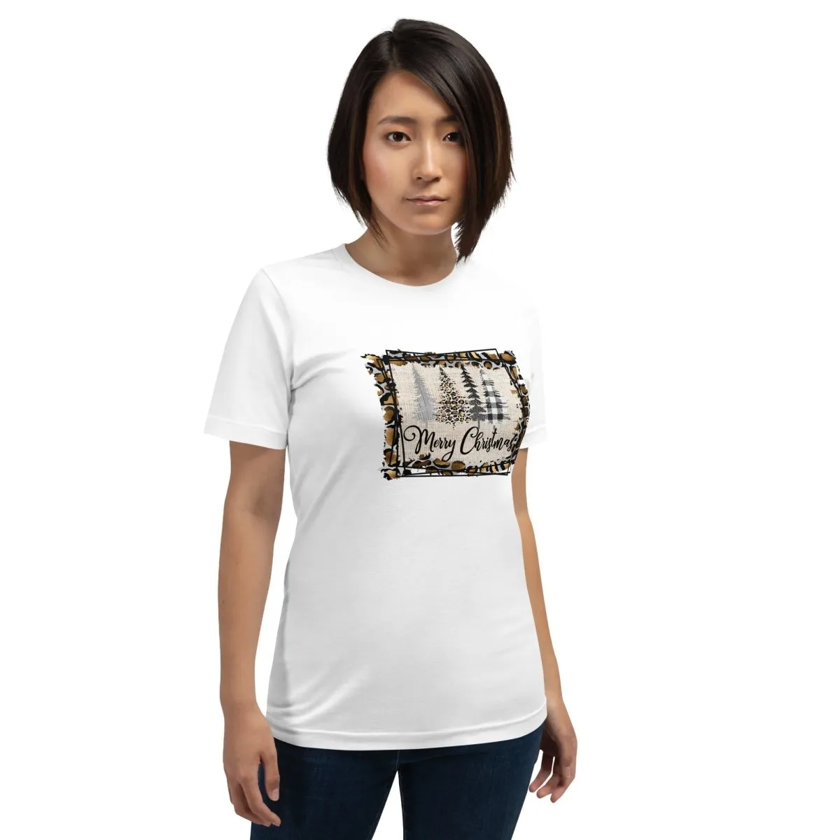 Merry Christmas Leopard Trees T-Shirt