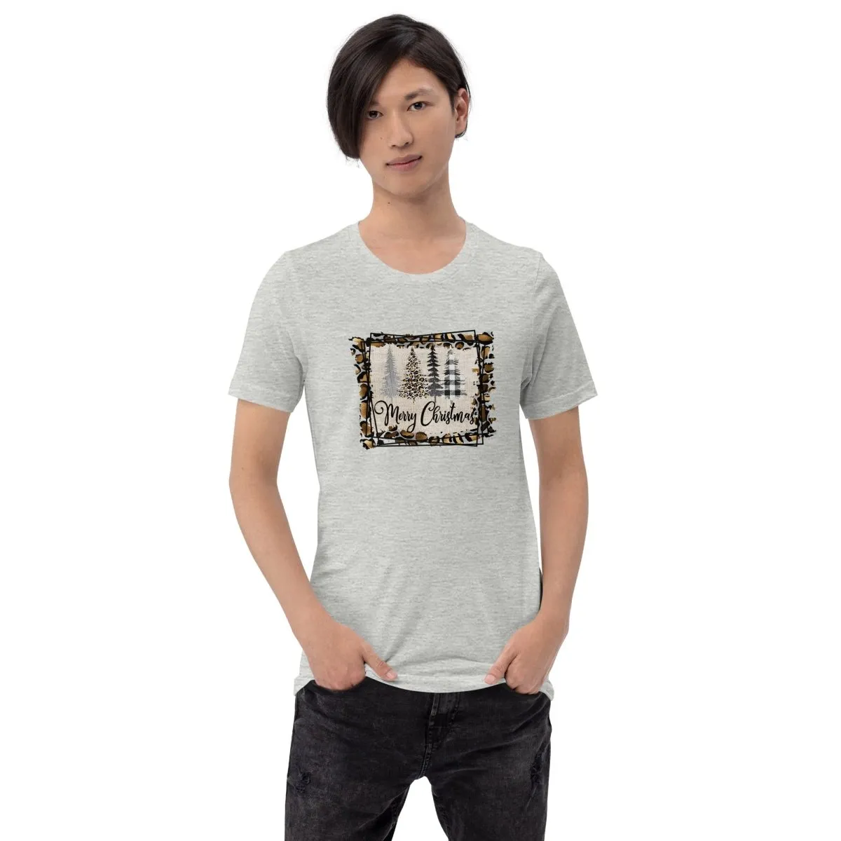Merry Christmas Leopard Trees T-Shirt