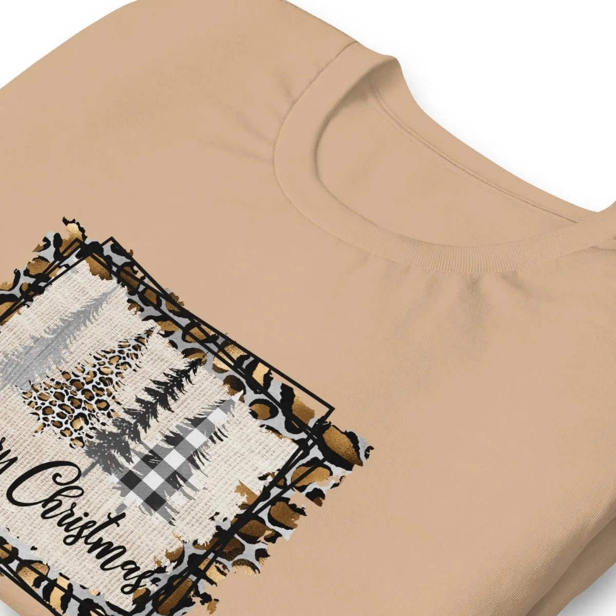 Merry Christmas Leopard Trees T-Shirt