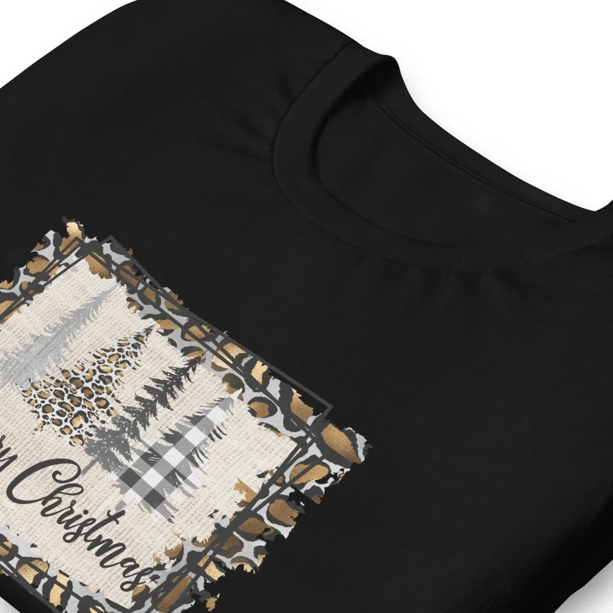 Merry Christmas Leopard Trees T-Shirt