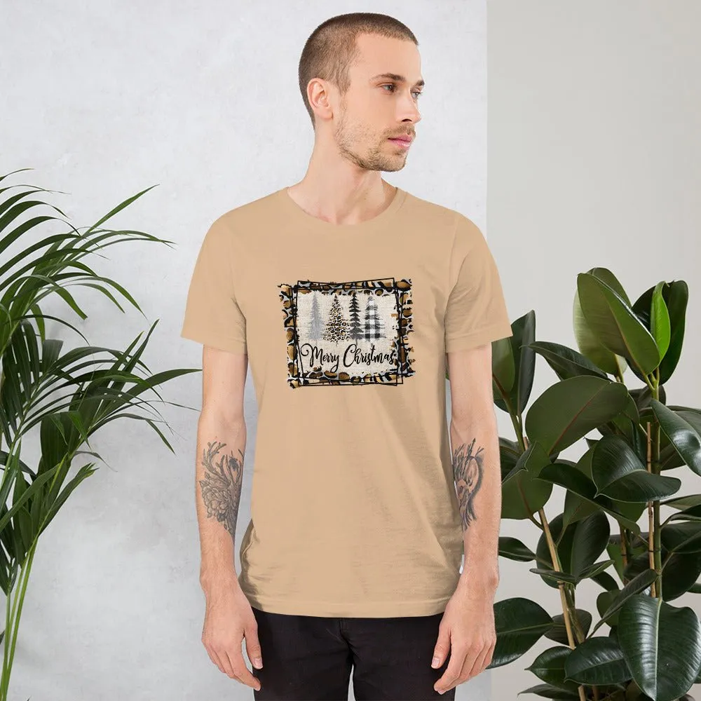 Merry Christmas Leopard Trees T-Shirt