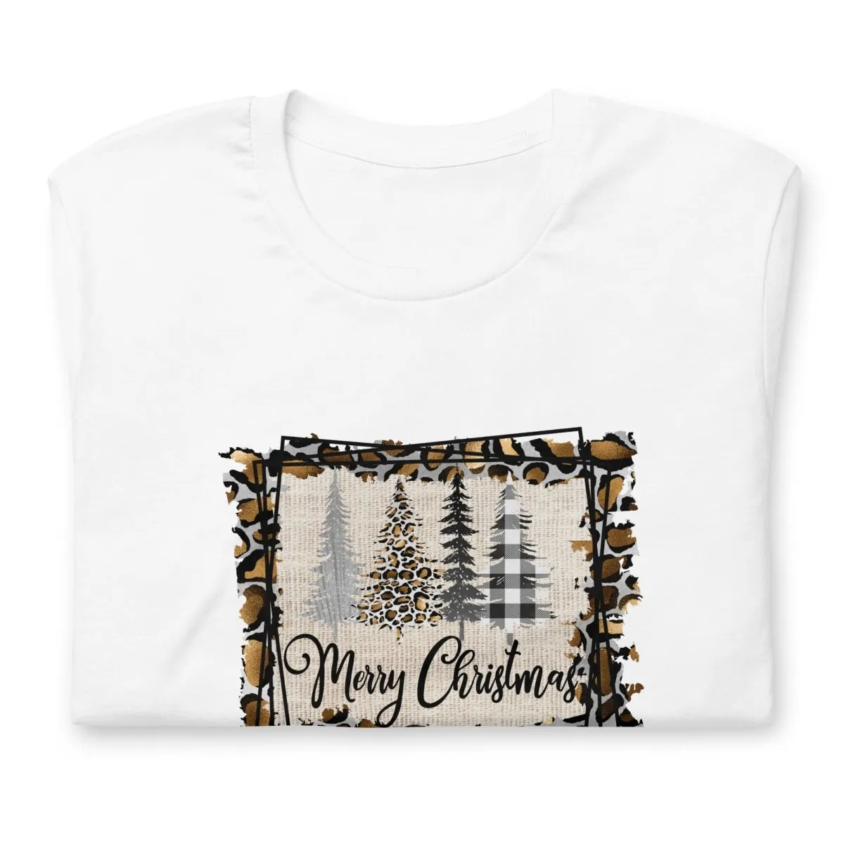 Merry Christmas Leopard Trees T-Shirt