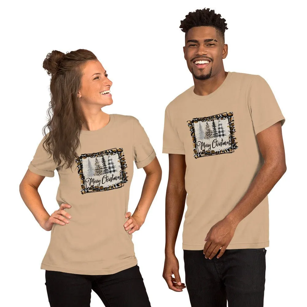 Merry Christmas Leopard Trees T-Shirt