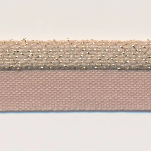 Metallic Stretch Piping (Gold) #34 Olive Gray
