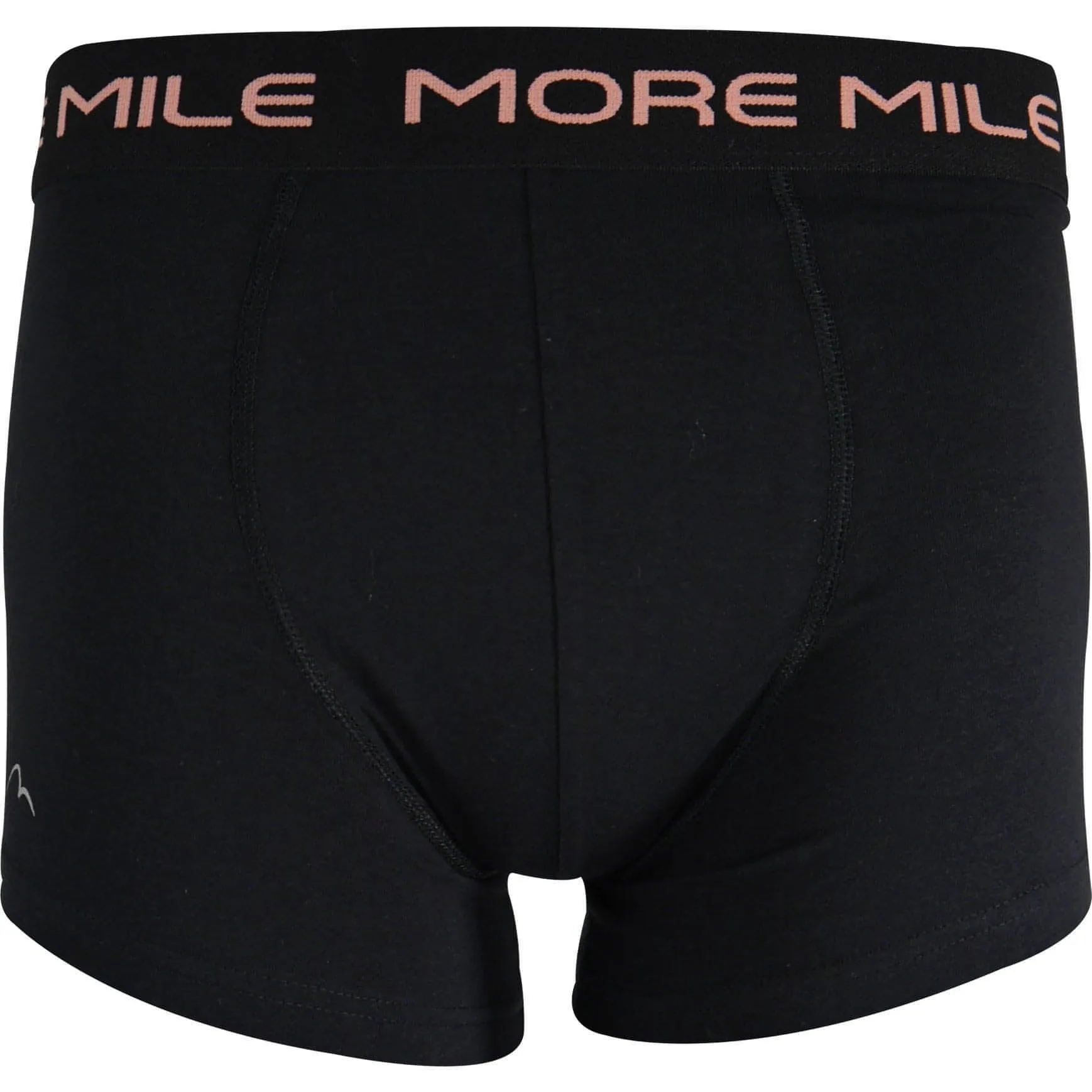 More Mile Classic (2 Pack) Mens Boxer Shorts - Black