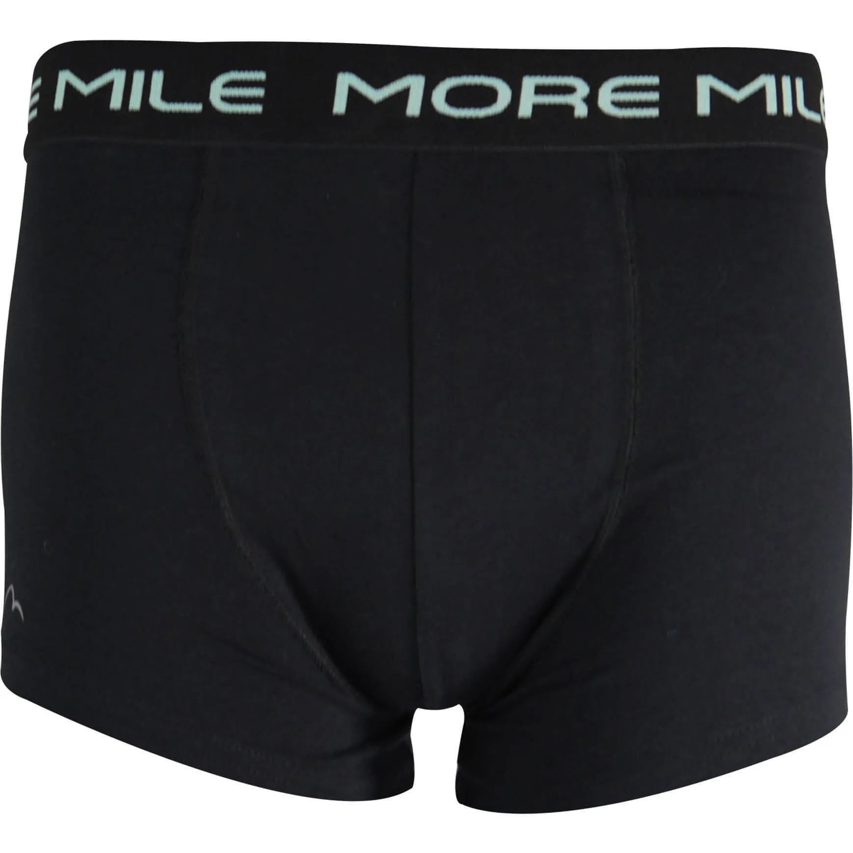 More Mile Classic (2 Pack) Mens Boxer Shorts - Black
