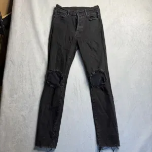 Mother Denim Womens 26 The Super Stunner Ankle Fray Baa Baa Black Sheep