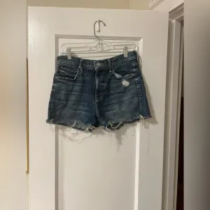 MOTHER Distressed Jean Shorts