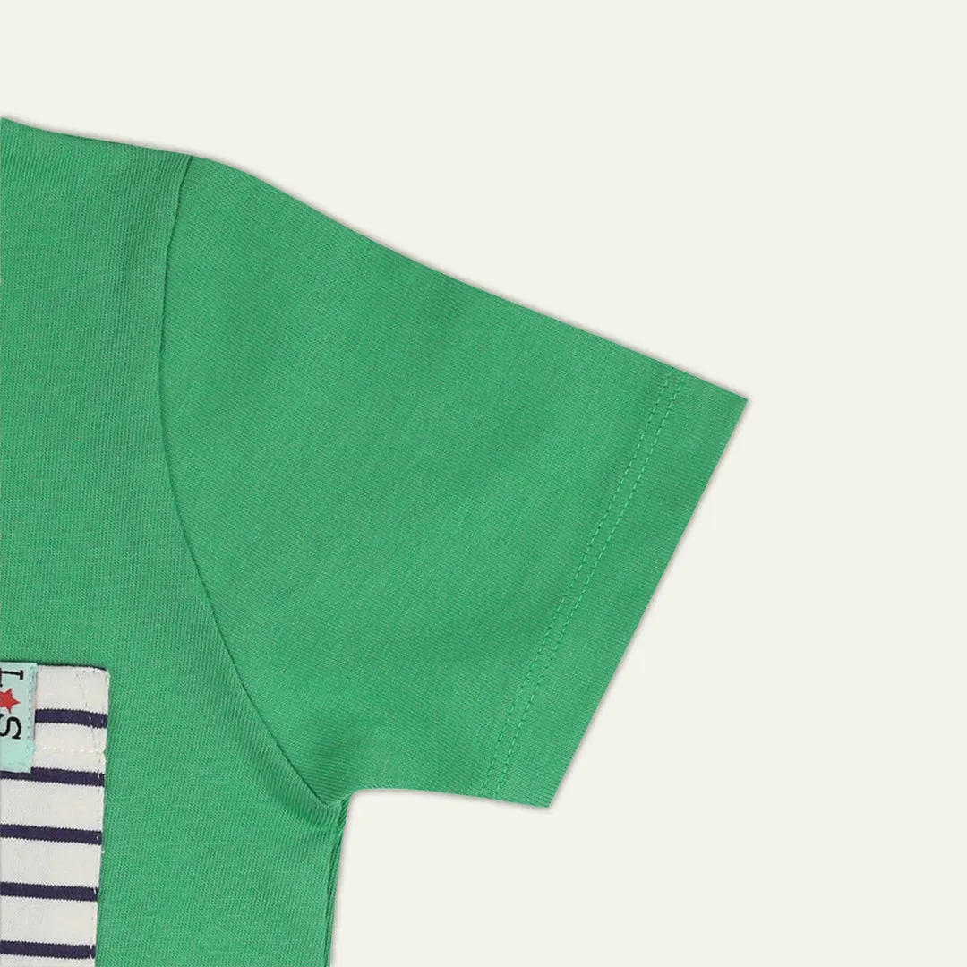 Multicoloured Plain And Dinosaur Print T-shirts - 3 Pack