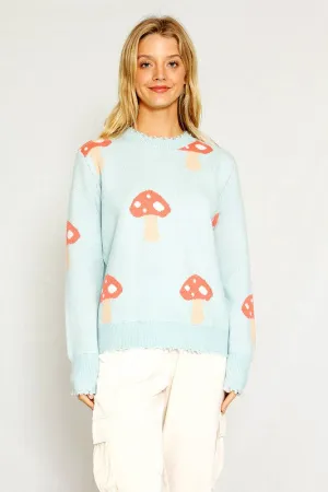 Mushroom knit sweater
