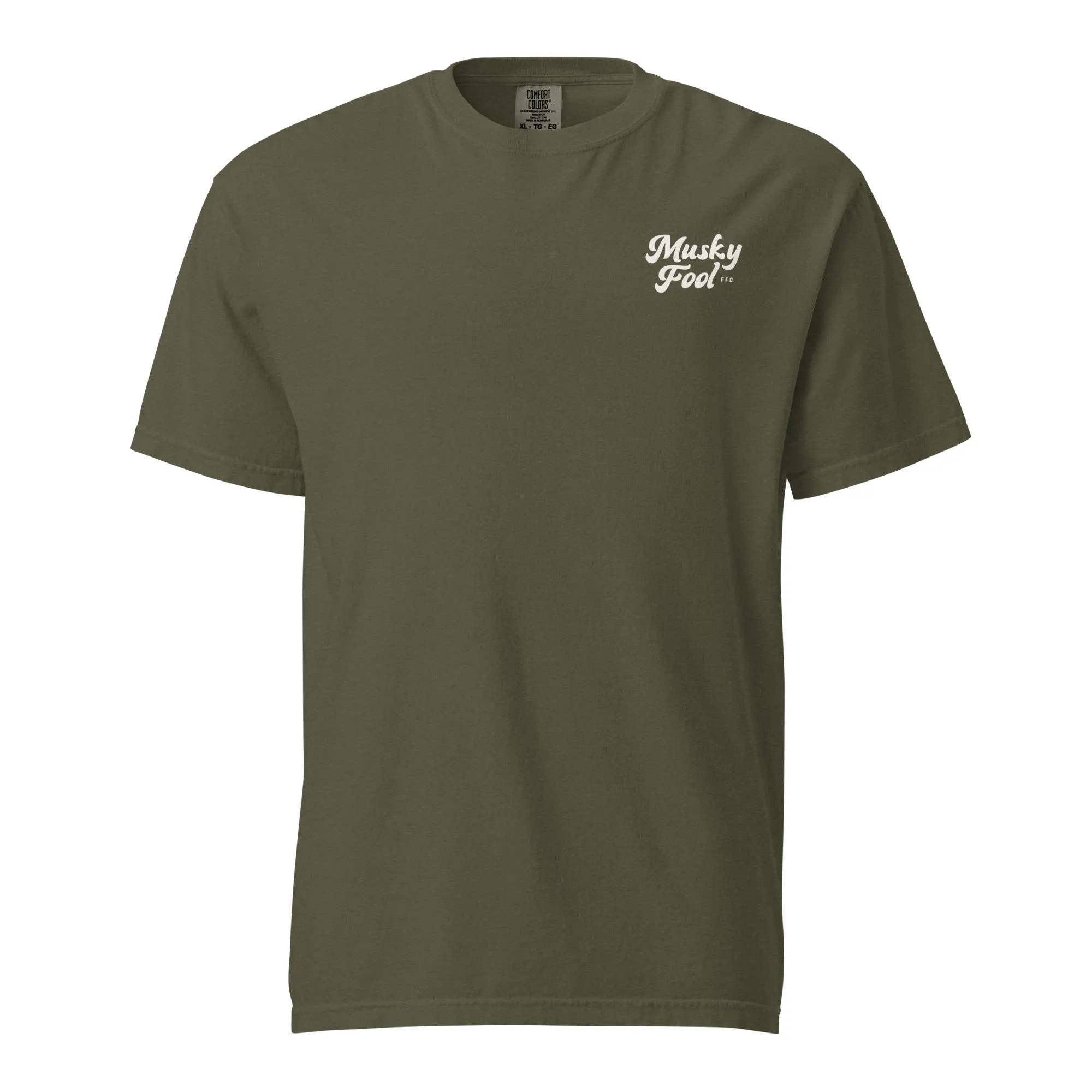 Musky Fool™ Penny White Logo T-Shirt