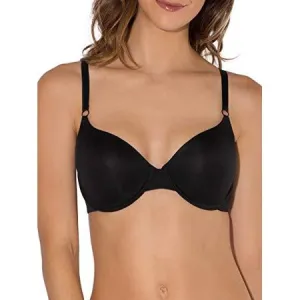 New Women's Fruit Of The Loom Lightly Lined T-Shirt Bra in Black Sz 42D