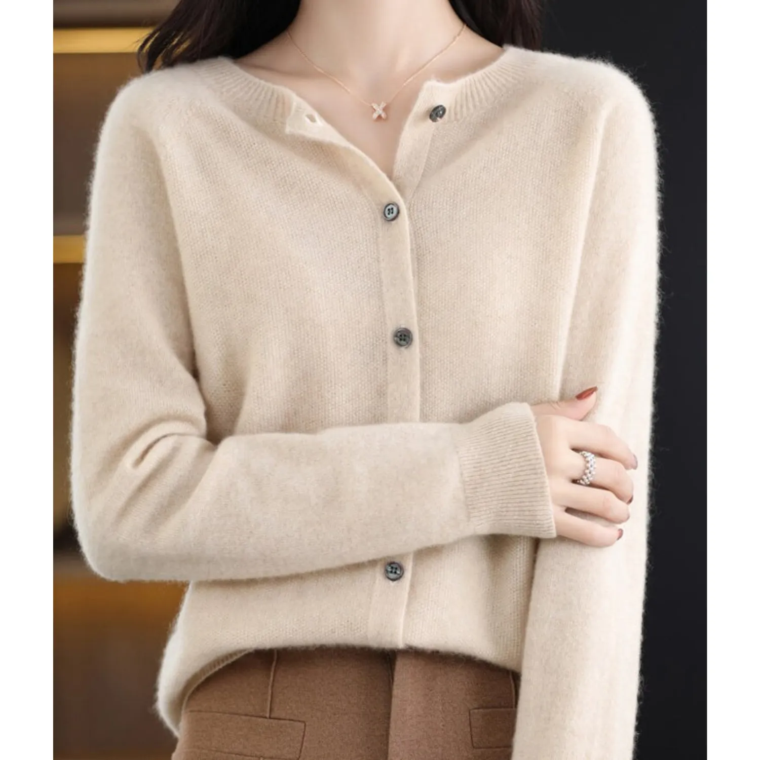 NICOLE - MERINO WOOL CASHMERE SWEATER