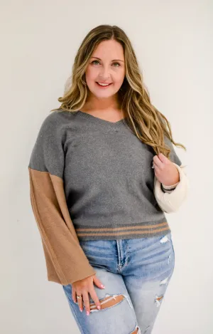 No Wasted Time Block Sweater