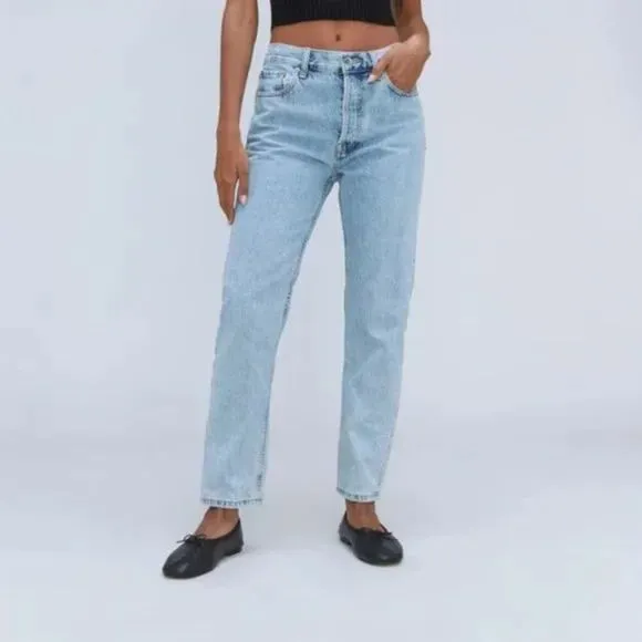 NWOT Everlane Jeans/ The Relaxed Straight Fit Organic Cotton Women's ECO Size 24