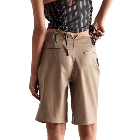 NWT Free People | Alandale Vegan Trouser Shorts