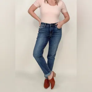 NWT Judy Blue High Waist Bleach Splash Boyfriend Jeans
