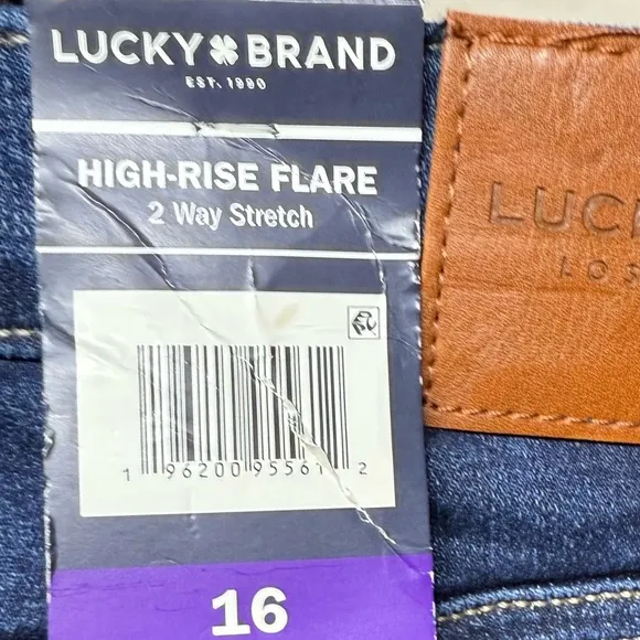 NWT LUCKY BRAND High Rise Flare Jeans size 16