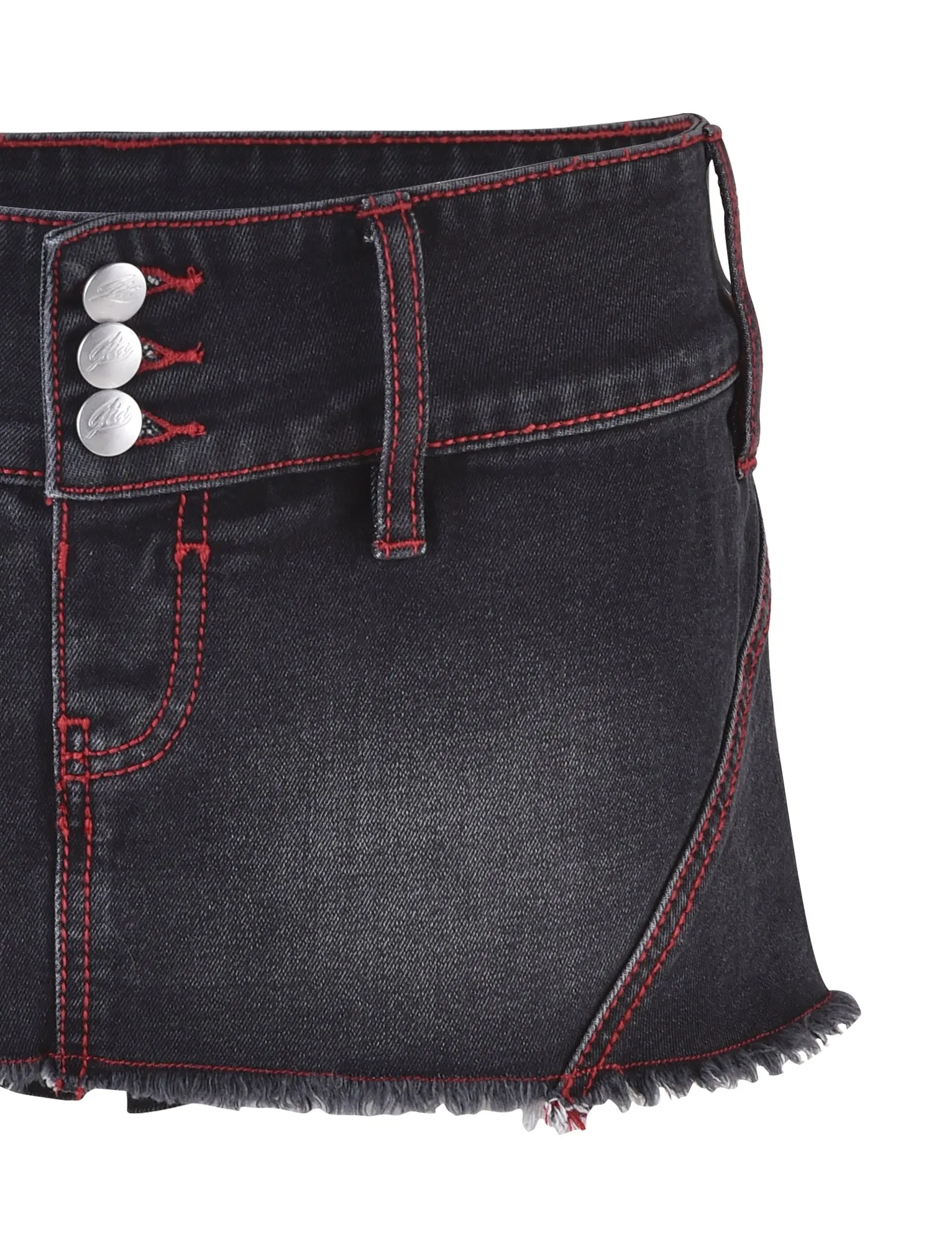 NYKKO SKORT - BLACK/RED