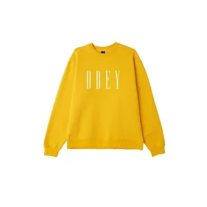 Obey Womens New Box Fit Long Sleeve Crew Shirt
