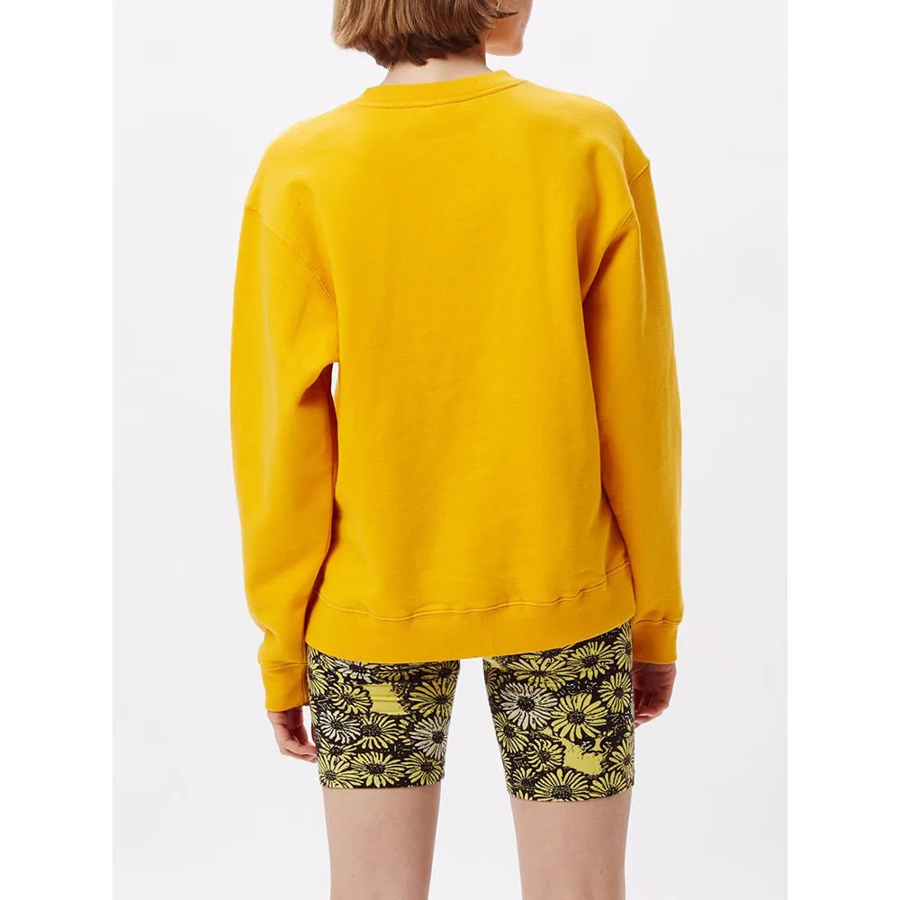 Obey Womens New Box Fit Long Sleeve Crew Shirt