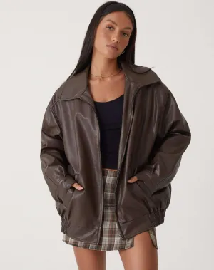 Oversized Leather Jacket for Women – Timeless Elegance and Comfort