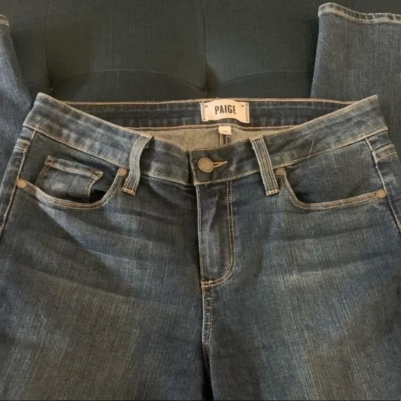 Paige Kylie Crop Evelyn Destructed Jeans