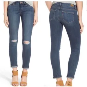 Paige Kylie Crop Evelyn Destructed Jeans