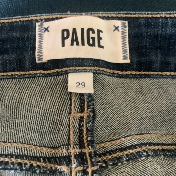 Paige Kylie Crop Evelyn Destructed Jeans