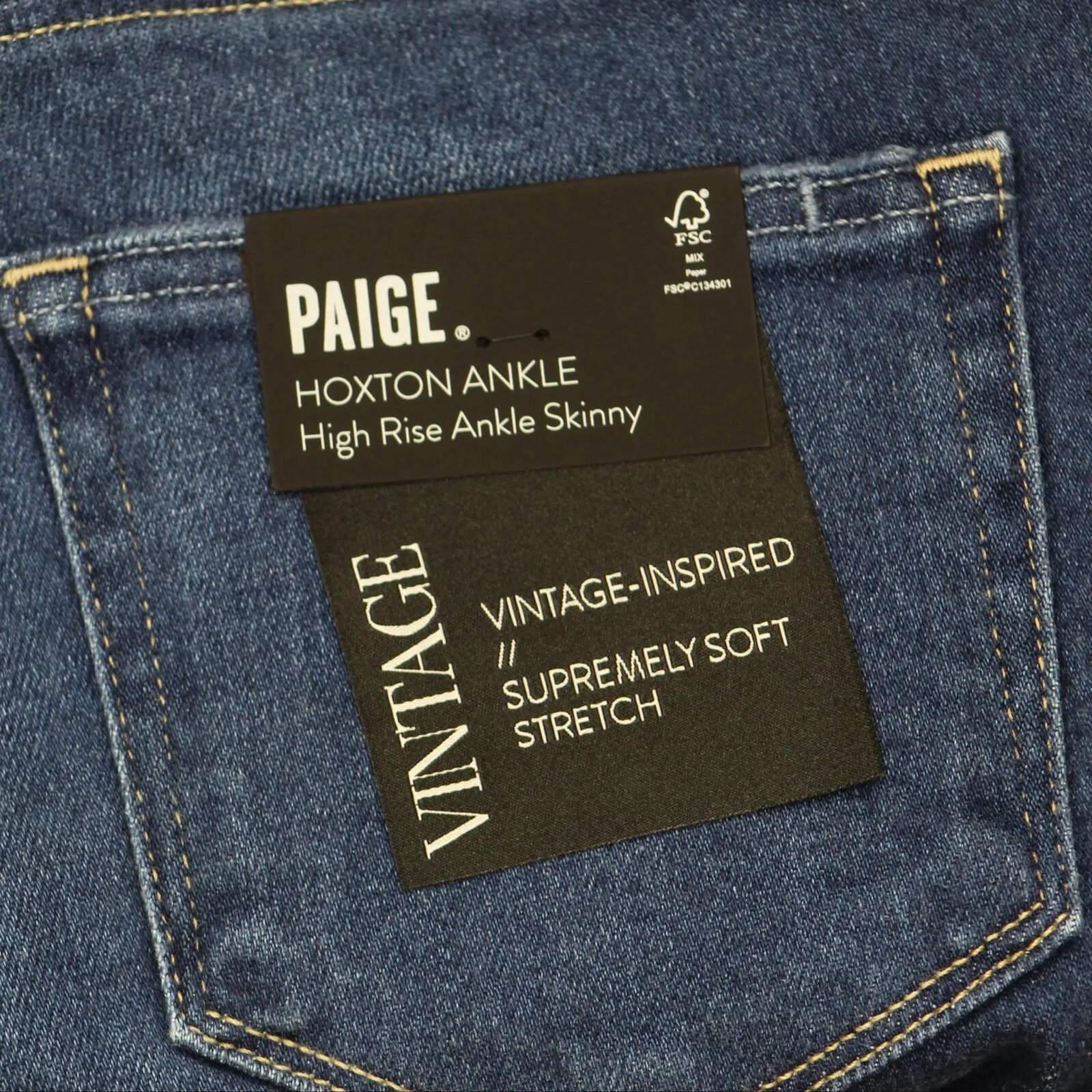 Paige Womens Hoxton Ankle Jeans Newbie Blue 27