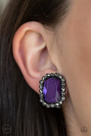 Paparazzi Glitter Enthusiast - Purple Earrings