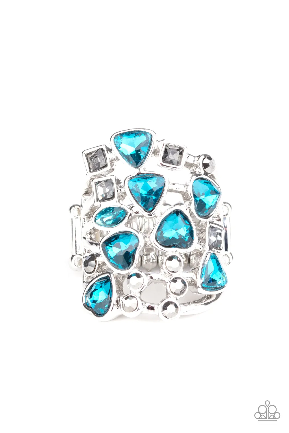 Paparazzi Glitter Flirt - Blue Ring
