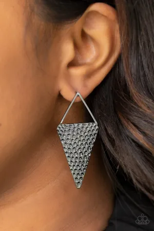 Paparazzi Have A Bite - Black Earrings