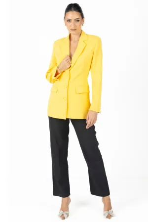 Paris Backless Blazer Yellow