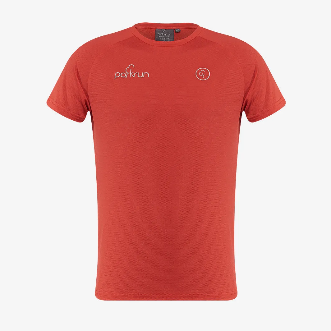 parkrun Milestone Youth T-Shirt 50 - Red
