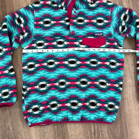 Patagonia Synchilla Snap-T Fleece Pullover Aztec Pattern Sz S