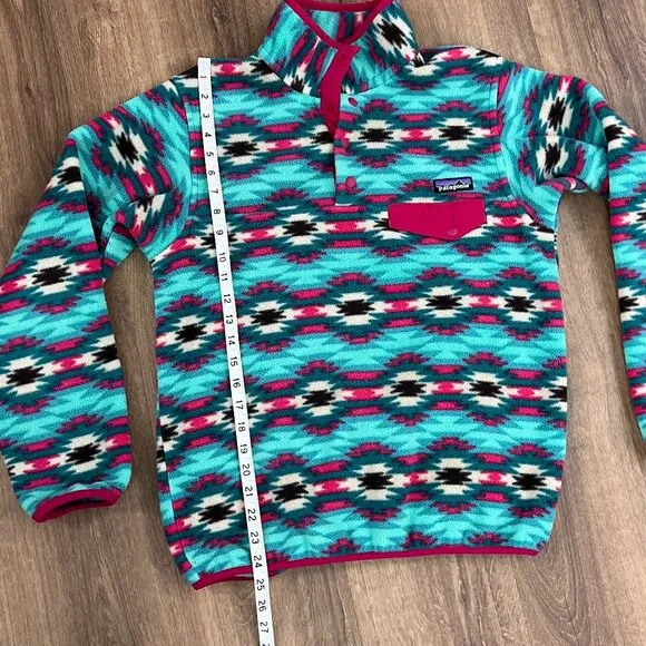 Patagonia Synchilla Snap-T Fleece Pullover Aztec Pattern Sz S