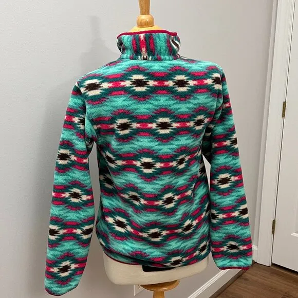 Patagonia Synchilla Snap-T Fleece Pullover Aztec Pattern Sz S