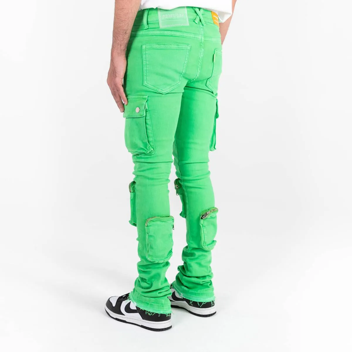 PHEELINGS NEVER LOOK BACK CARGO STACK DENIM (PARAKEET GREEN)