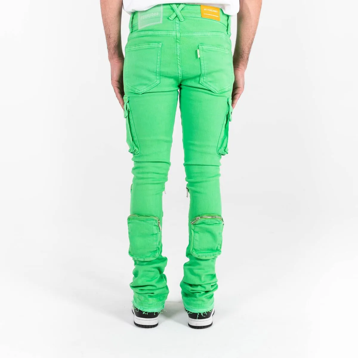 PHEELINGS NEVER LOOK BACK CARGO STACK DENIM (PARAKEET GREEN)