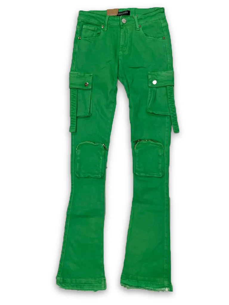 PHEELINGS NEVER LOOK BACK CARGO STACK DENIM (PARAKEET GREEN)