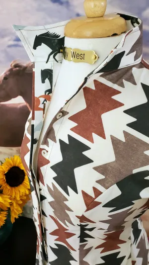 PICASSO SHIRT IN TRI COLOR