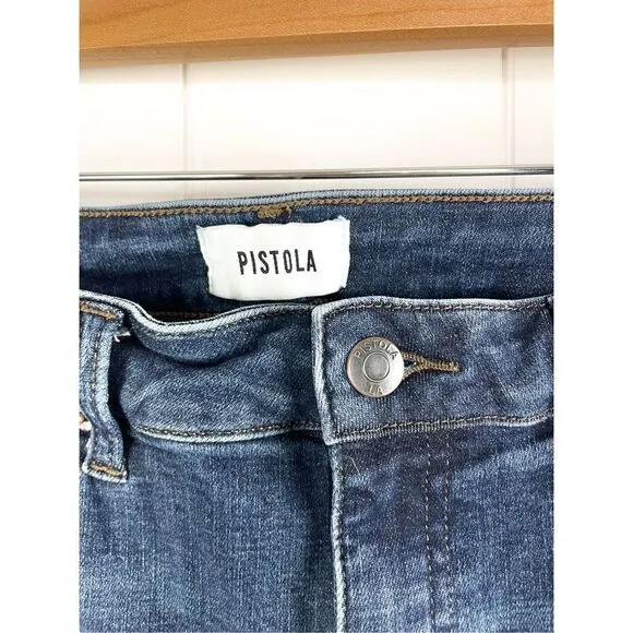 Pistola | Arielle Revolve Mid Rise Dark Wash Stretchy Skinny Jeans 28