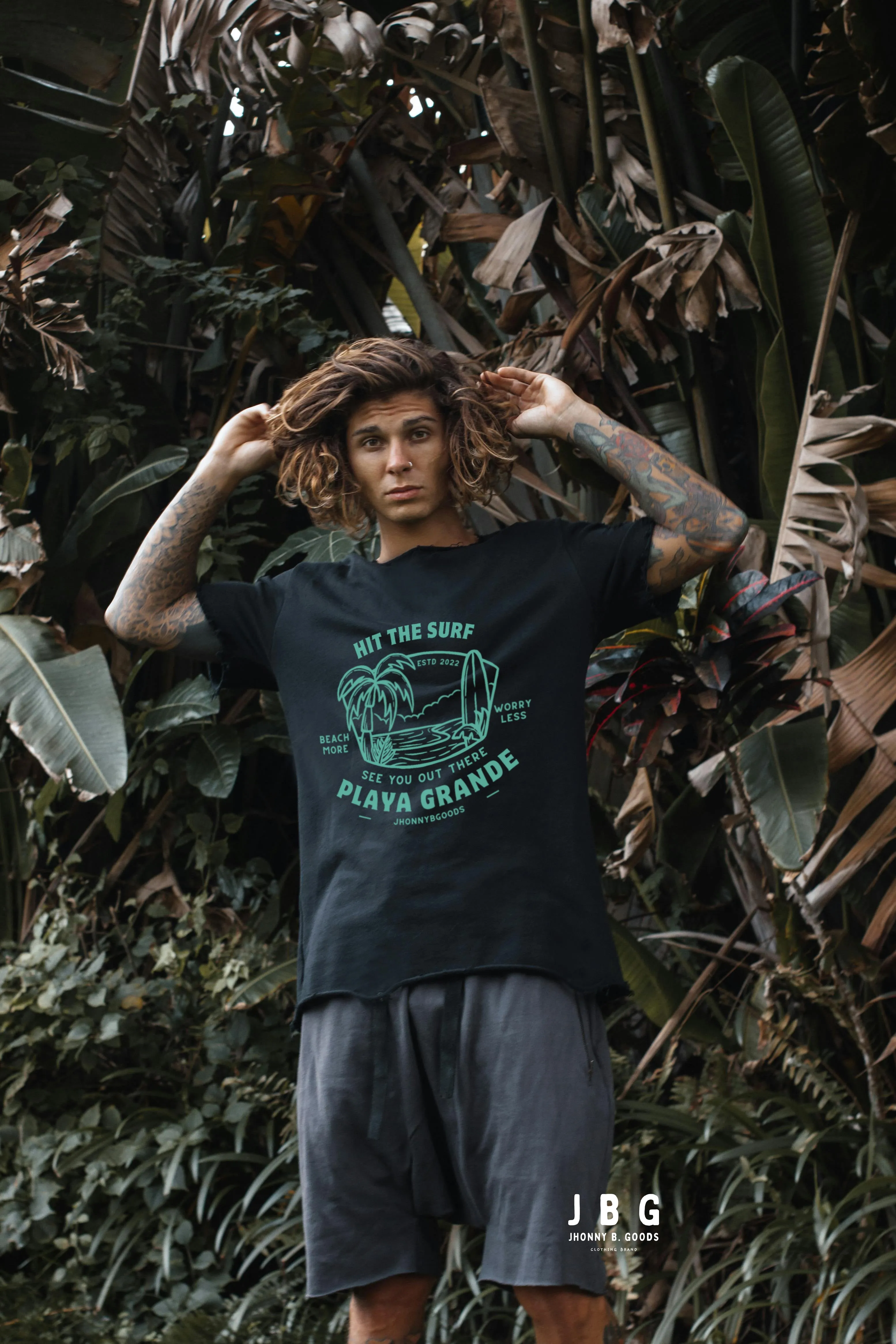 Playa Grande men garment-dyed heavyweight t-shirt