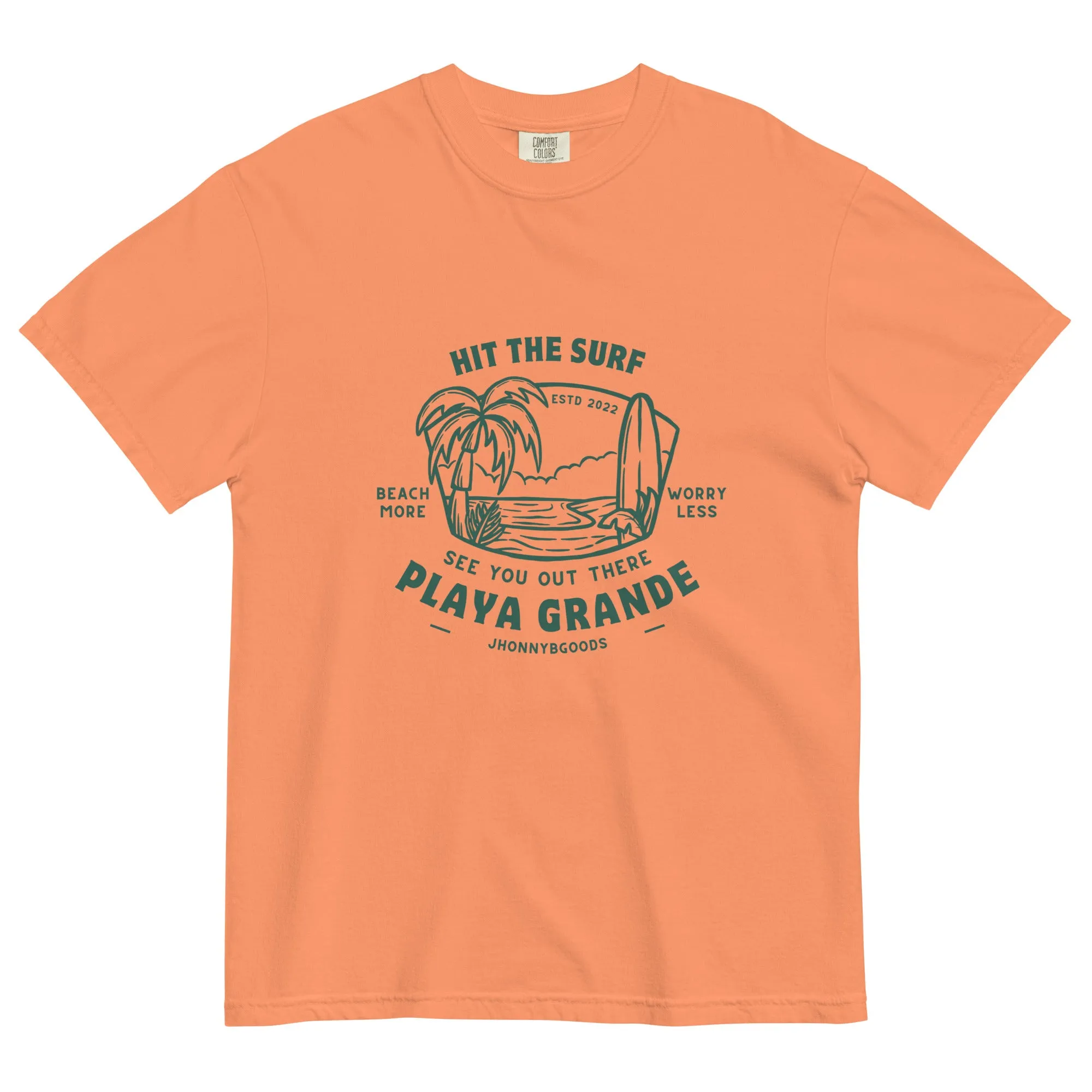 Playa Grande men garment-dyed heavyweight t-shirt