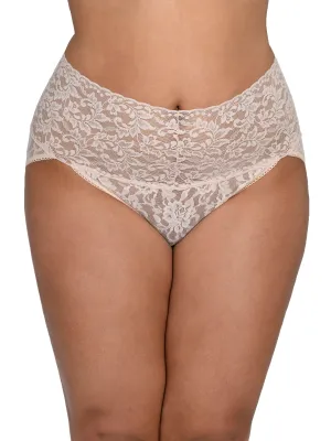 Plus Size Retro Lace V-kini Chai