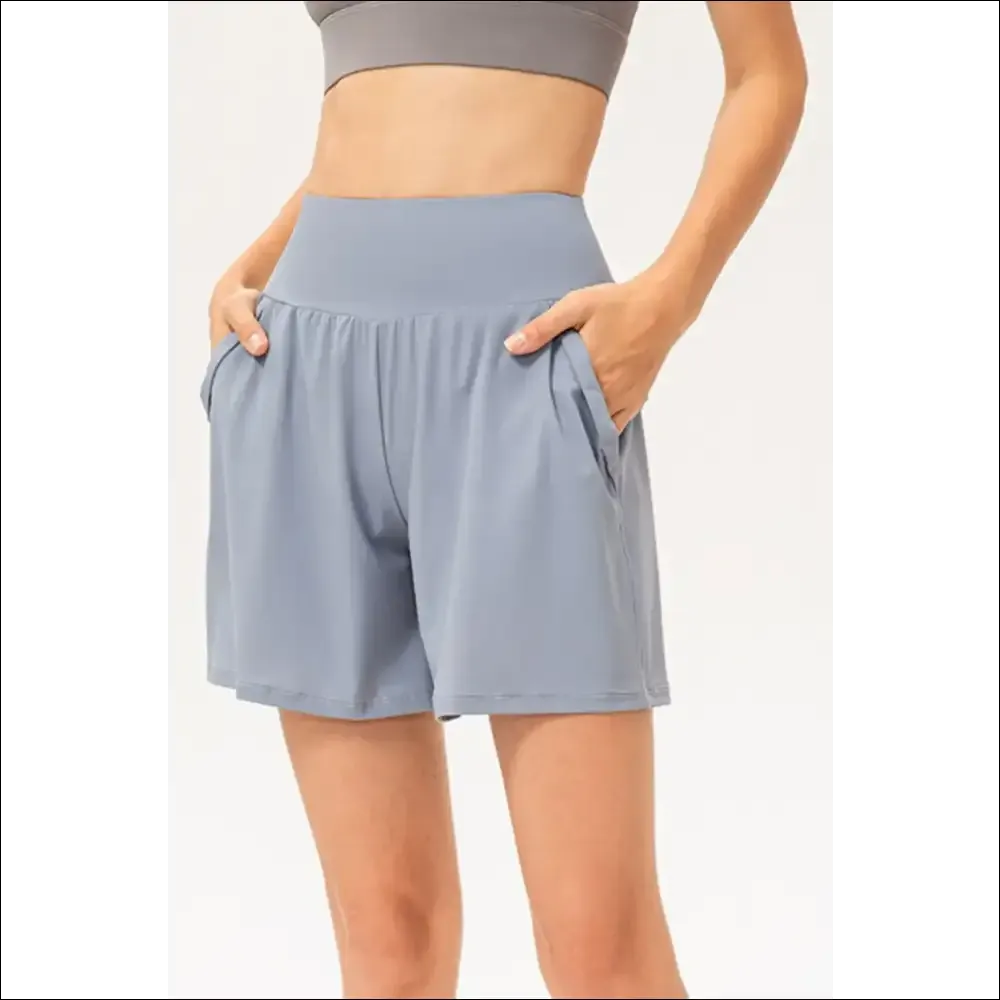 Pocketed Elastic Waist Active Shorts for Trendy Women
