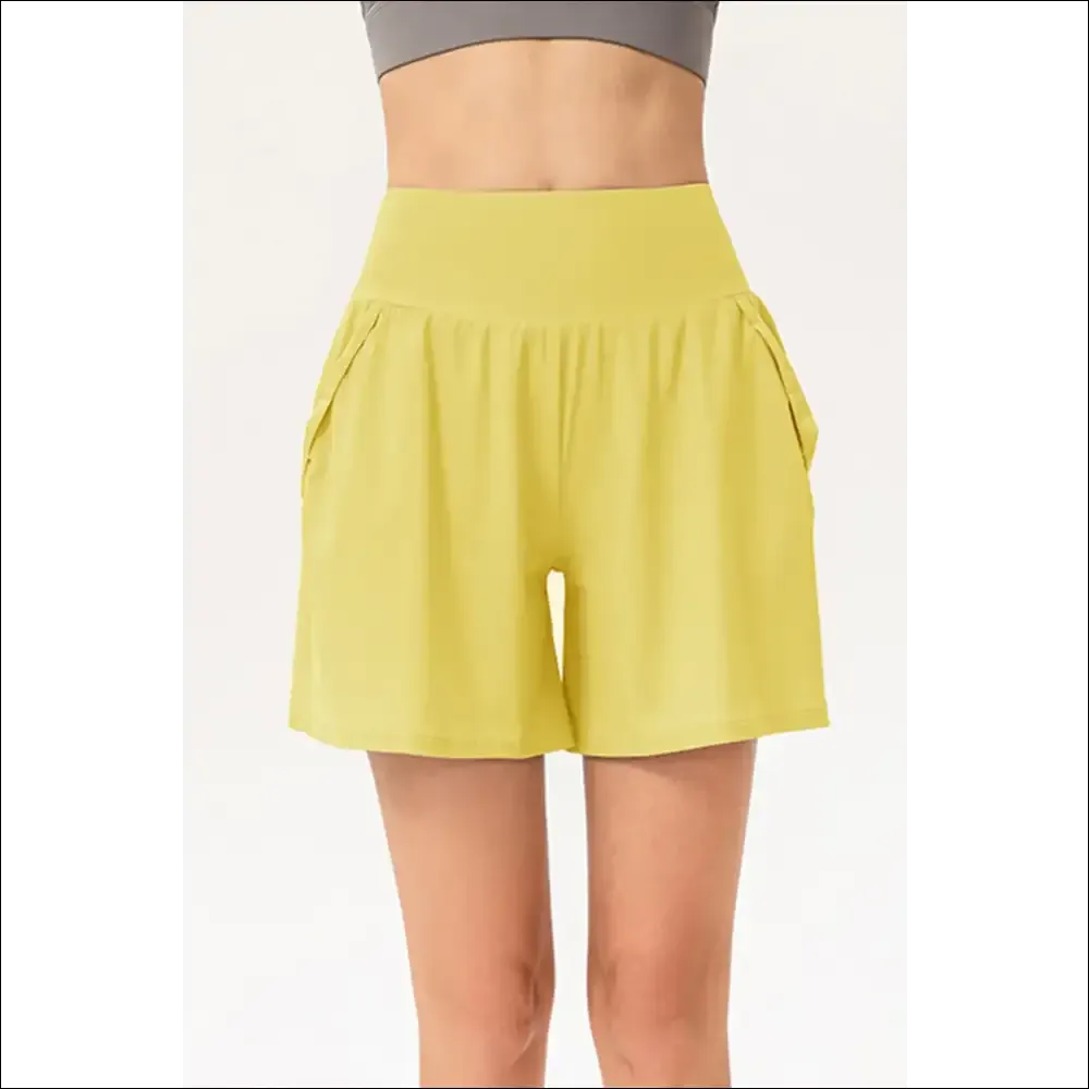 Pocketed Elastic Waist Active Shorts for Trendy Women